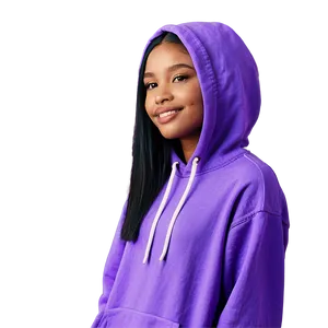 Youthful Purple Hoodie Illustration Png Pfv72 PNG image