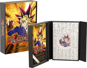 Yu Gi Oh Yami Yugi Silver Coin Set PNG image