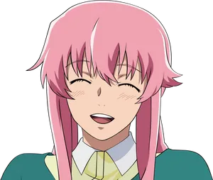 Yuno Gasai Anime Laugh