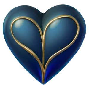 Zaffre Blue Heart Icon PNG 97 PNG