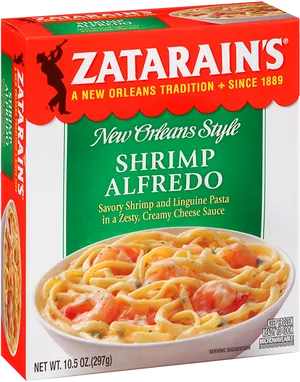 Zatarains Shrimp Alfredo Box PNG image