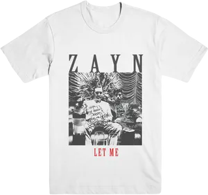 Zayn Let Me Graphic T Shirt PNG image