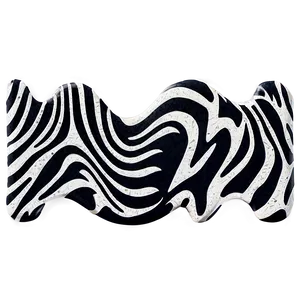 Zebra Print In Abstract Waves Png Big PNG image