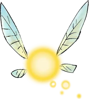 Zelda Navi Fairy Illustration PNG image