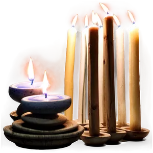 Zen Candlestick Ambiance PNG 06262024