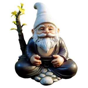 Zen Garden Gnome Png 06132024 PNG image