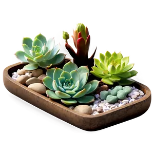 Zen Garden Succulents PNG 06212024 PNG