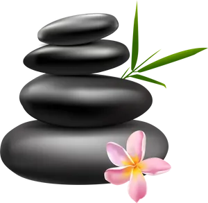 Zen Spa Stonesand Flower PNG image