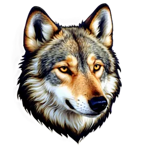 Zen Wolf Head Meditation PNG Tfj PNG