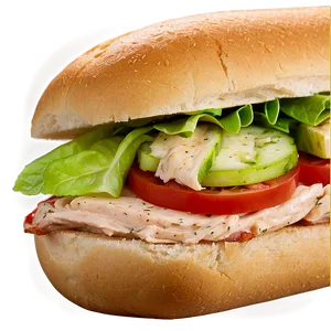 Zesty Italian Chicken Sandwich PNG Cwg86 PNG