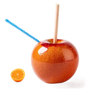 Zesty Orange Candy Apple PNG 57