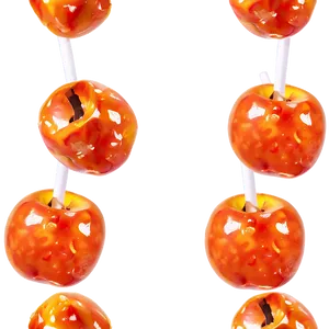 Zesty Orange Candy Apple PNG Cys