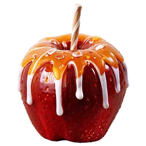 Zesty Orange Candy Apple PNG Owh94