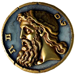 Zeus Ancient Greek Coin PNG Iqy22 PNG