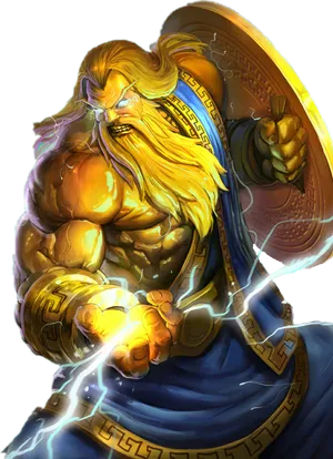 Zeus Greek Godof Thunder PNG image