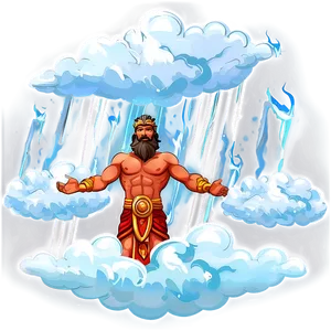 Zeus In The Clouds Png 05242024 PNG image