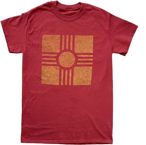 Zia Symbolon Red T Shirt PNG image