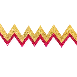 Zigzag Glitter Line PNG 10