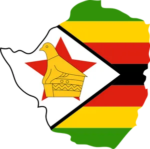 Zimbabwe Flag Outline PNG image