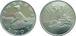 Zimbabwean_ Coin_2002 PNG image