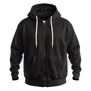 Zip Up Hoodie With Earphones PNG 12