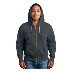 Zip Up Hoodie With Pockets PNG 37