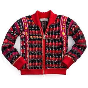 Zipped Red Sweater PNG Sys74 PNG