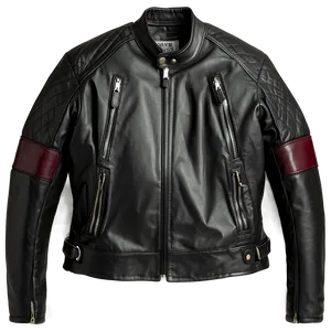 Zipper Leather Jacket Png 06122024 PNG image