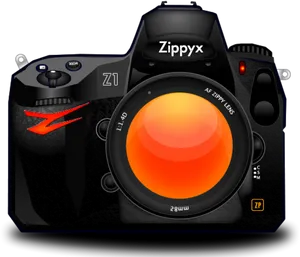 Zippyx Z1 Digital Camera Illustration PNG image