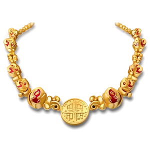Zodiac Gold Necklace PNG Itm7 PNG