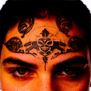 Zodiac Sign Face Tattoo Png 06122024 PNG image