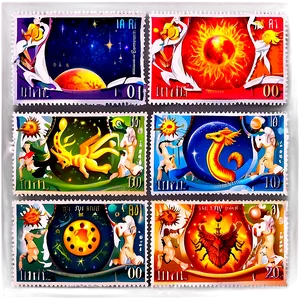 Zodiac Signs Postage Stamp PNG 29 PNG