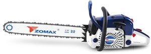 Zomax Chainsaw Product Showcase PNG image