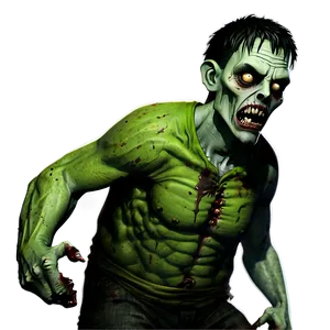 Zombie And Monster Cartoon Character PNG Ogn68