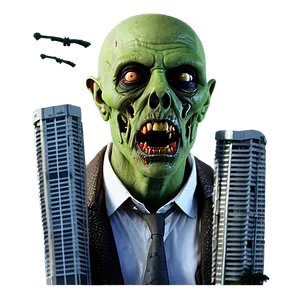 Zombie Apocalypse Cityscape PNG Udd
