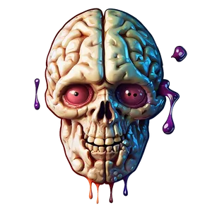 Zombie Brain Cartoon Png Xby85 PNG image