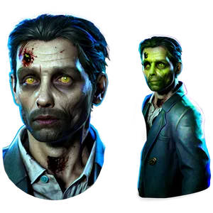 Zombie Detective Character Png Pxd PNG image