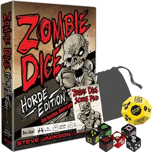 Zombie Dice Horde Edition Board Game PNG image