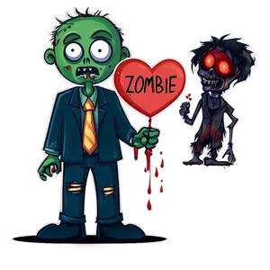 Zombie Love Story Png 05032024 PNG image