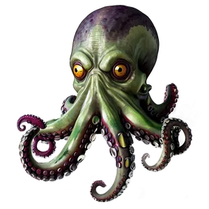 Zombie Octopus PNG 5