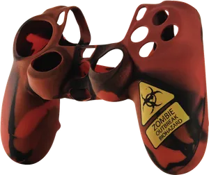 Zombie Outbreak Play Station Controller Skin PNG image