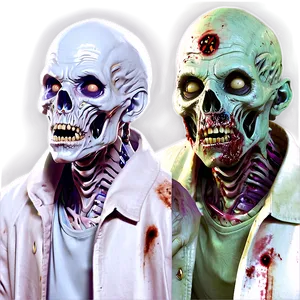 Zombie Science Fiction Scene PNG Mtn32 PNG