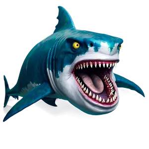 Zombie Shark Cartoon Png 06262024 PNG image