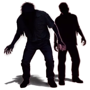 Zombie Silhouette Pack Png Odk PNG image