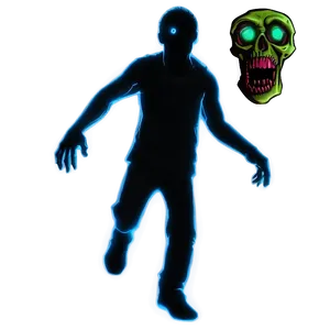 Zombie Silhouette Pack PNG Rlm77