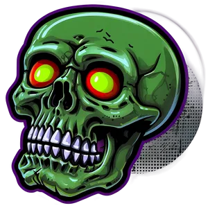Zombie Skull Icon Png D PNG image