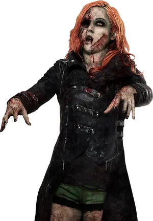 Zombie_ Woman_in_ Black_ Coat.png PNG image