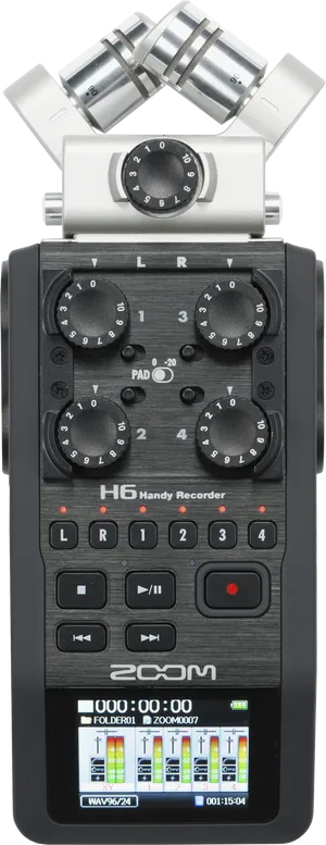 Zoom H6 Handy Recorder PNG image