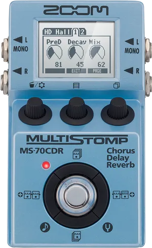 Zoom M S70 C D R Multi Stomp Pedal PNG image