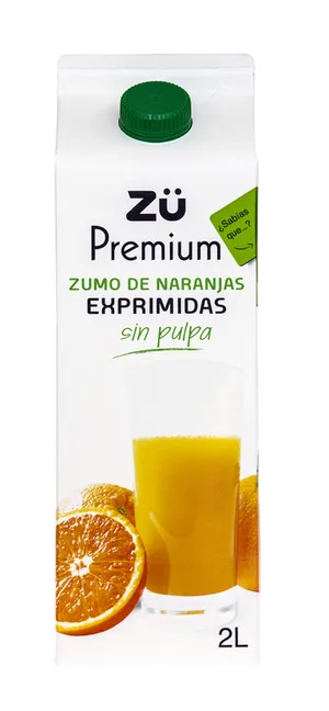 Zu Premium Orange Juice Packaging2 L PNG